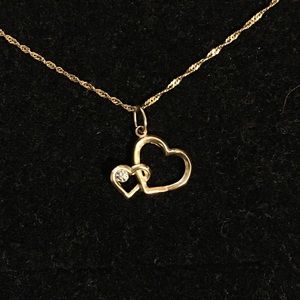 Double Heart Necklace